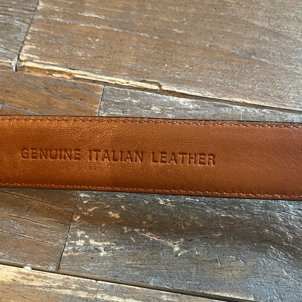 Lauren Ralph Lauren Croc Embossed Italian Leather Skinny Belt🖤 - Picture 12 of 14